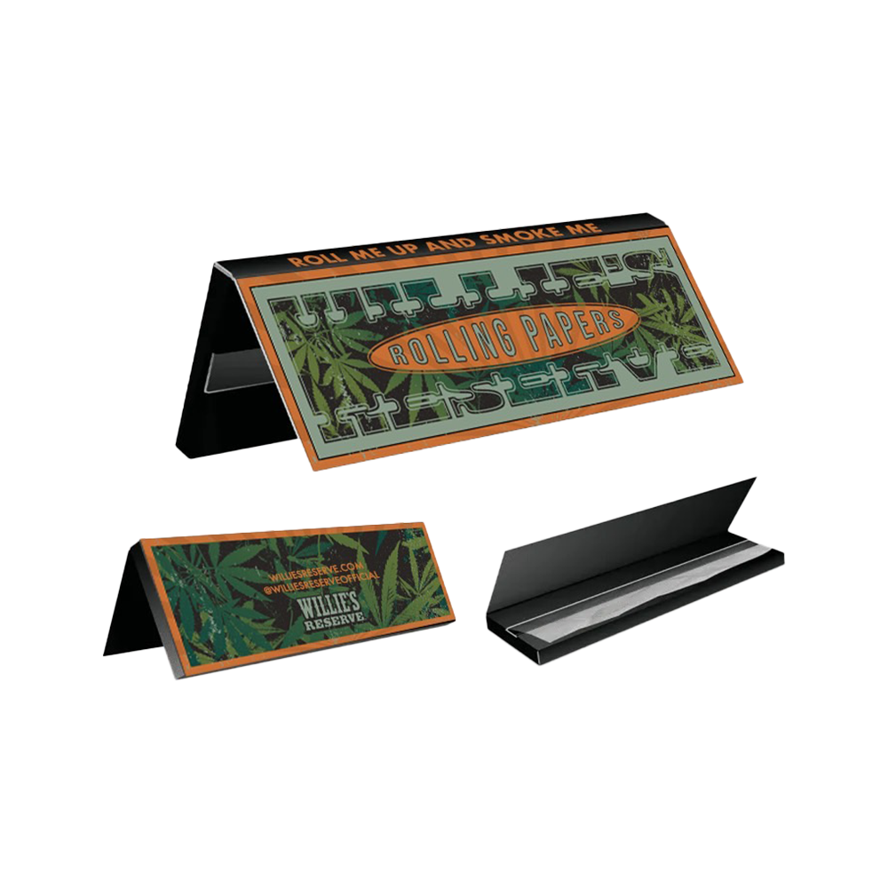 1 1/4" Flower Filled Willie Rolling Papers