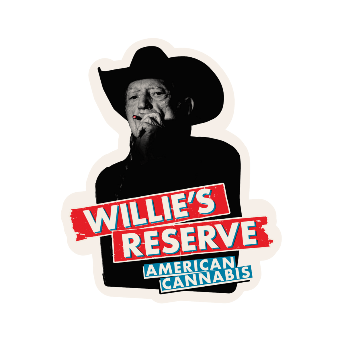WR American Cannabis Sticker - Accessory