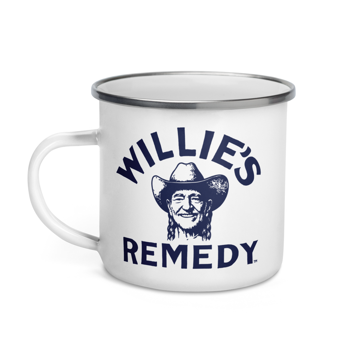 Willie’s Remedy Enamel Mug - Print On Demand Mug