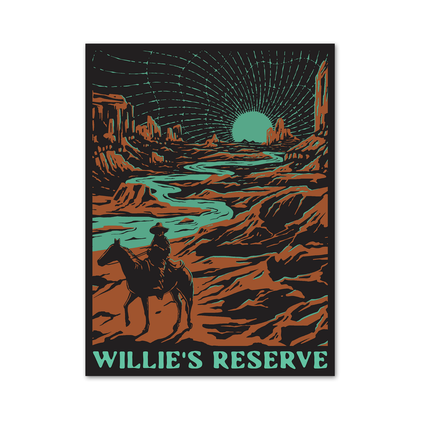 18 x 24’’ Horseback Poster - Poster