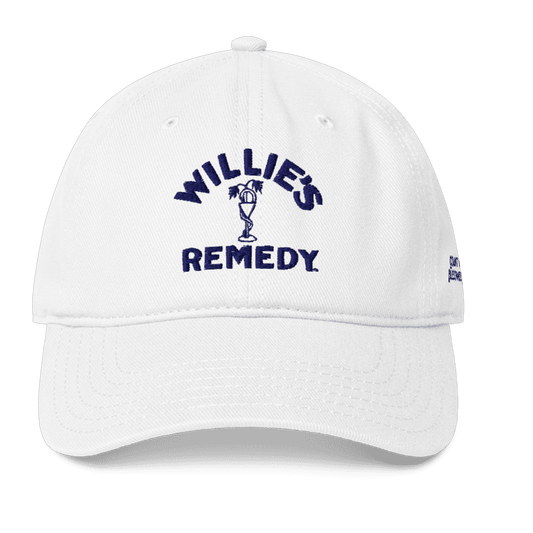 Remedy+ Logo White Dad Hat - Print on Demand Hat