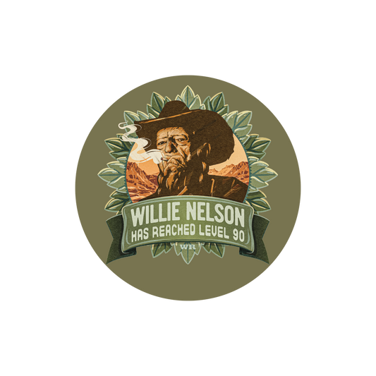 Willie's Reserve Official Merchandise. Level 90 Sticker.