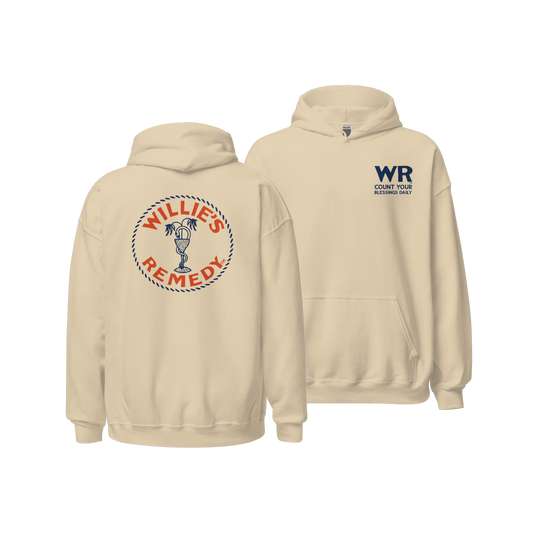 Remedy Sand Hoodie - Front and Back