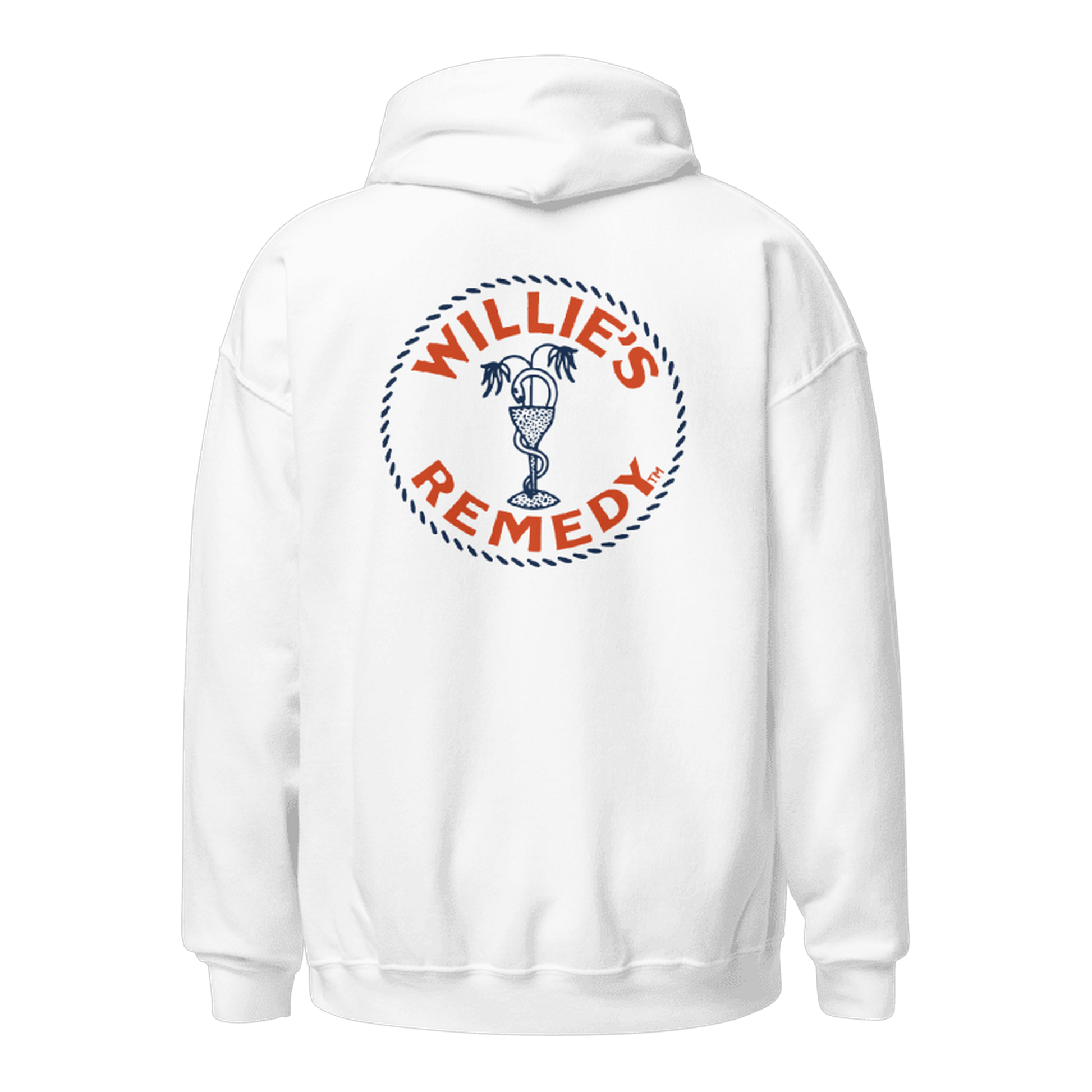 Remedy White Hoodie - Back