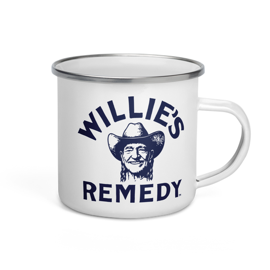 Willie’s Remedy Enamel Mug - Print On Demand Mug